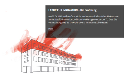 Labor für Innovation Hightech Werkstatt eröffnet an TU Graz mnews