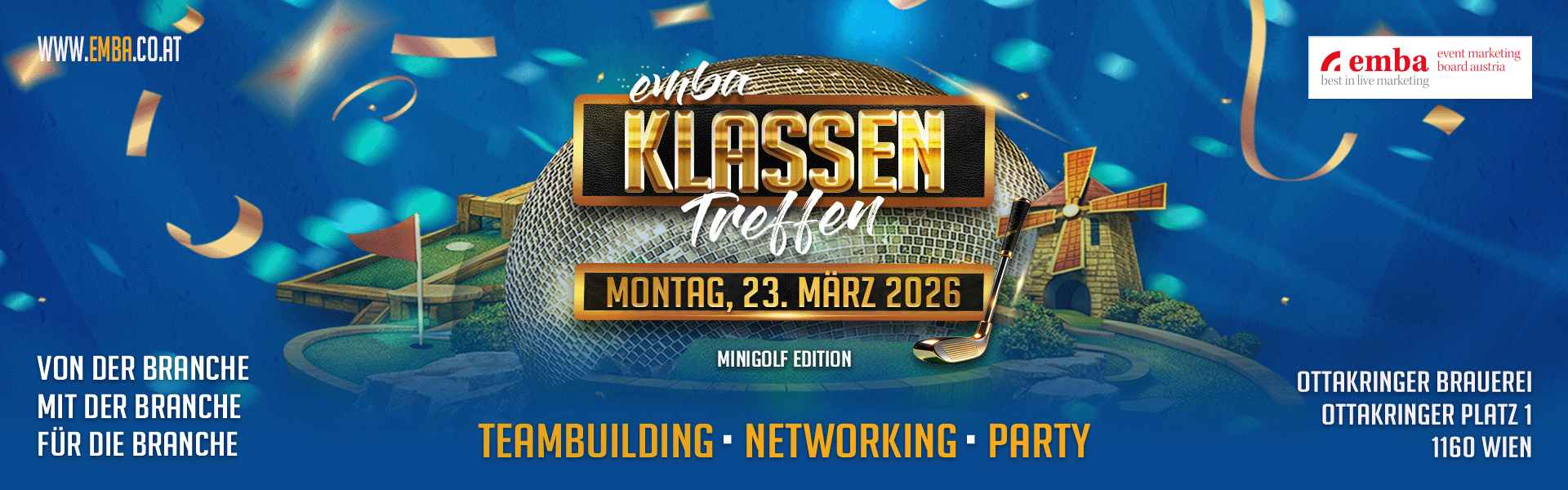EMBA KLASSENTREFFEN 2026 Minigolf Edition