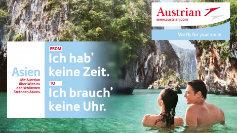 Neuer weltweiter Auftritt für Austrian Airlines