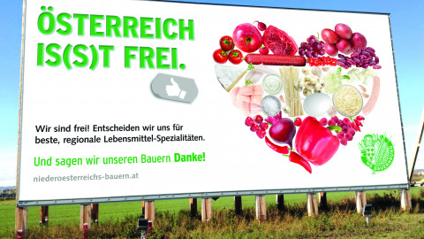 Bigboard „Österreich is(s)t frei!“
