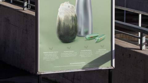 iSi Produktkampagne Green Whip: „Better for the Earth, better for Business“