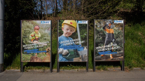 KFV Awareness-Kampagne: „Waldarbeiter:innen haben‘s drauf!“