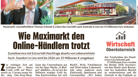 Maximarkt baut den modernsten Familienmarkt Österreichs
