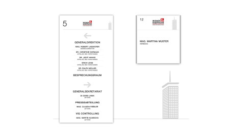 Beschriftung Ringturm