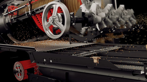 Case IH Mähdrescher-Animation