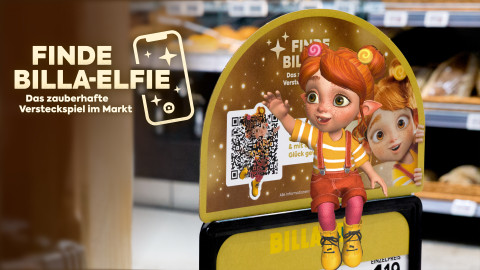 Augmented Reality Versteckspiel mit BILLA-Elfie