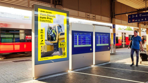 Bahnhofsplakat