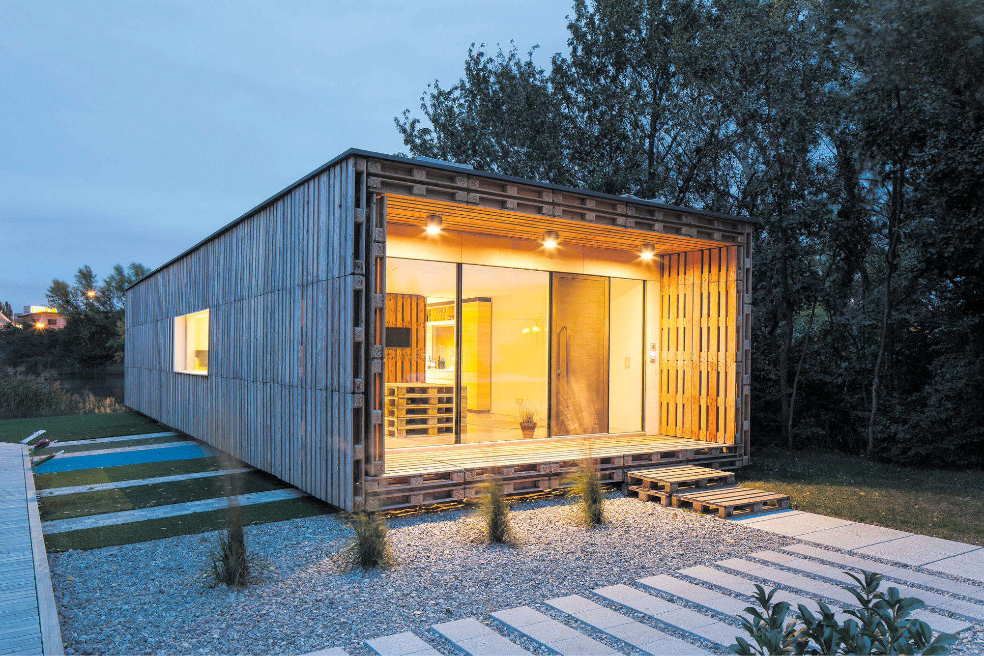 Haus aus Paletten mnews