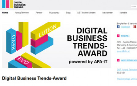 Digital Business Trends-Award: Zukunft gewinnen