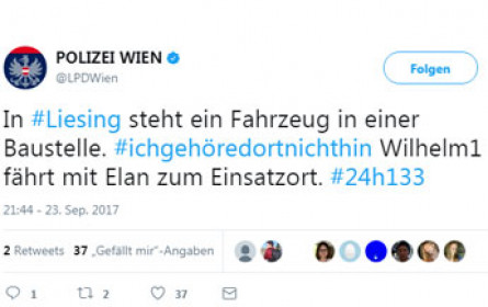 Wiener Polizei twittert 24 Stunden lang alle Streifenwagen-Einsätze
