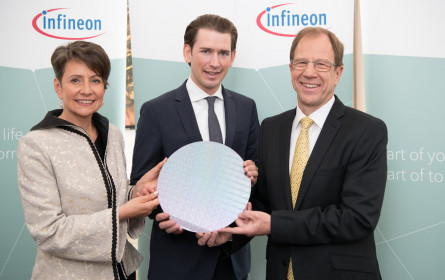 Infineon investiert 1,6 Mrd. Euro in neue 300 Millimeter-Chipfabrik in Österreich