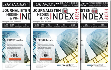 Journalisten-, Medien- & PR-Index 2019 erschienen