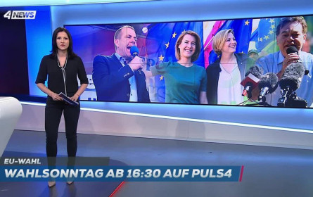 Puls 4 und ATV beenden den Wahl-Tag zur EU-Wahl-Berichterstattung mit erfolgreichen Quoten
