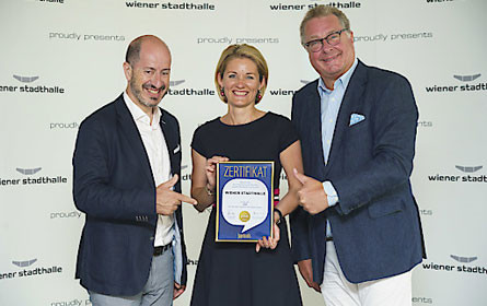 Wiener Stadthalle erneut mit renommiertem „Marken-Oscar“ ausgezeichnet