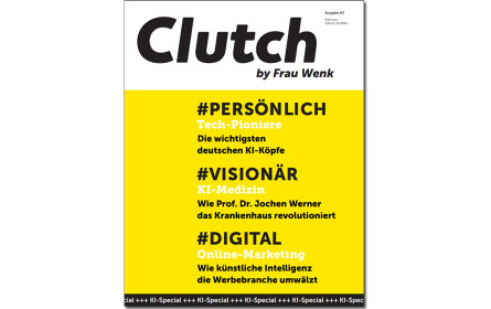 Knallgelbe KI-Ausgabe von Clutch erscheint