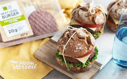 Veganer "Next Level"-Burger bei Lidl Österreich wird klimaneutral 