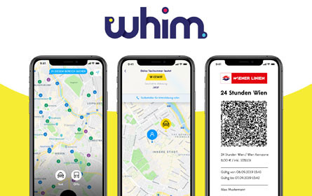 Mobilitäts-App Whim: jetzt auch in Wien