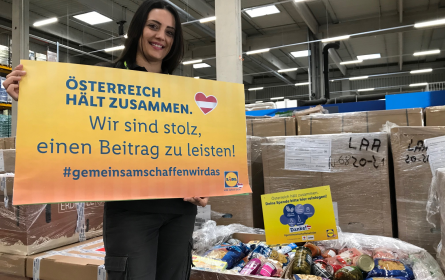Lidl Österreich: Erfolgreiche Spendensammelwoche für Menschen in Not