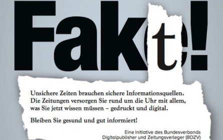 Kampagne des BDVZ zu "Fakt statt Fake"