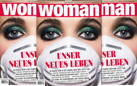 "Woman": Erstmals Frauenmagazin mit Maske am Cover