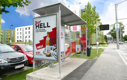 Stiegl-Hell auf höllisch gutem Out of Home