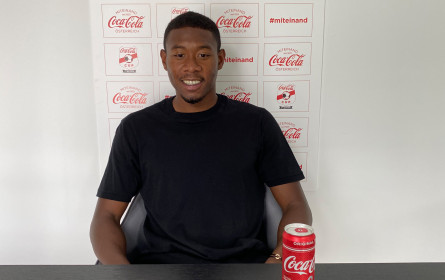 Vertragsverlängerung: David Alaba und Coca-Cola Österreich