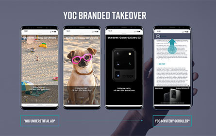 Neues Kombinationsformat Yoc Branded Takeover stärkt Samsung Produktlaunch