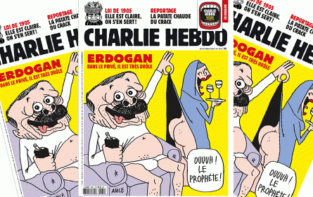 Türkei kritisiert "Charlie Hebdo"-Karikatur von Erdogan als abstoßend