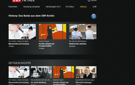 Neuer Content für die ORF-TVthek
