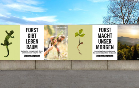 proHolz Austria wirbt mit Epamedia für Holzverwendung und Klimaschutz 