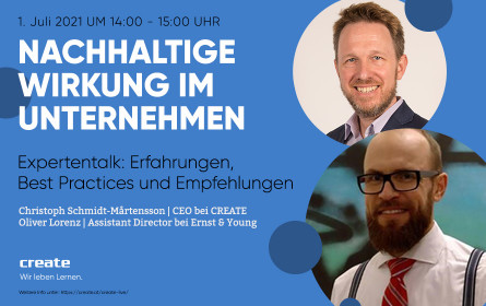 Impact mit Digital Learning: Expertentalk am 1. Juli