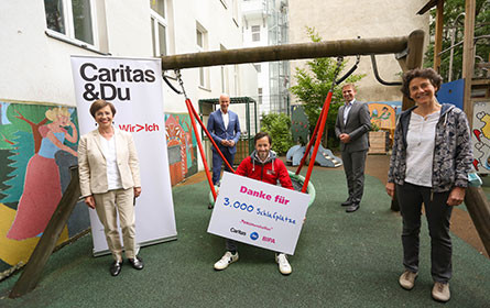 Spendenziel erreicht: 100.000 Euro für 3.000 Schlafplätze in den Caritas Mutter-Kind-Häusern