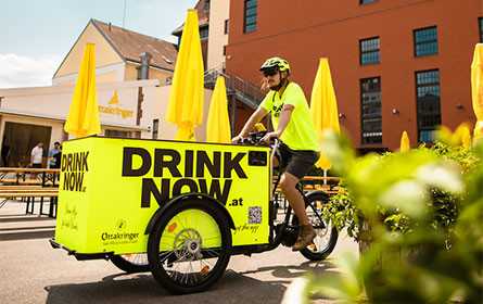 "Drink Now“: Neues Start-Up der Ottakringer-Gruppe liefert kalte Getränke per E-Lastenbike