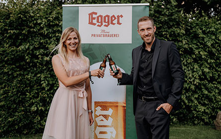Egger Bier und Lisa Hauser verlängern Sport-Sponsoring-Partnerschaft