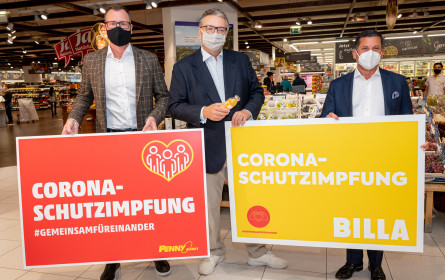 Stadt Wien und Rewe Group bieten Covid-Schutzimpfung ohne Termin bei der Supermarkt-Kassa