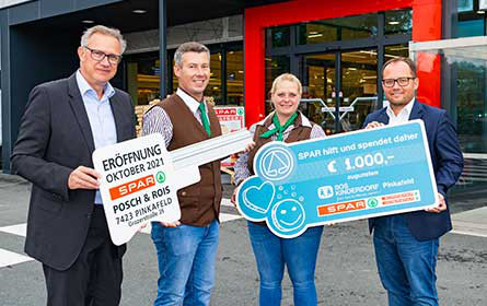 Spar-Kaufleute Posch&Rois übernahmen Filiale in Pinkafeld