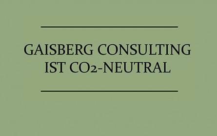 Gaisberg Consulting ist klimaneutral