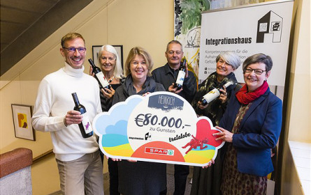Weingut Heinrich und Spar spenden 80.000 Euro für Integrationsarbeit