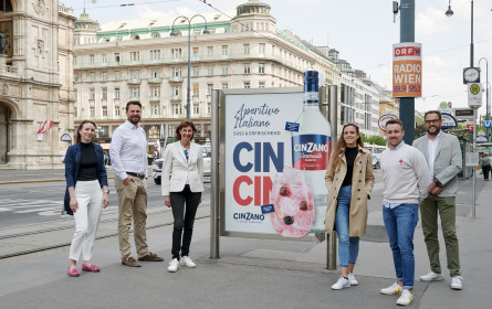 Cinzano sagt CinCin mit erfrischendem Dolce Aperitivo auf Gewista-Flächen
