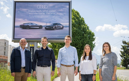 Audi zeigt sich am digitalen Posterlight von Epamedia