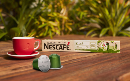 Nescafe Kaffee auf Knopfdruck