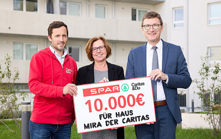 Spar spendet 10.000 Euro für Caritas Haus Mira