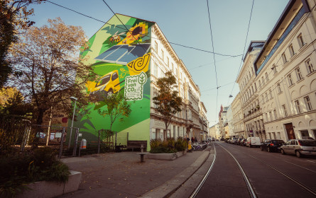 Streetart-Advertisement der Post setzt Zeichen für mehr Nachhaltigkeit