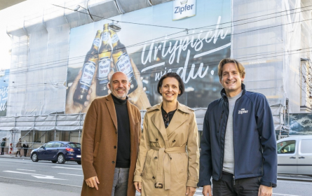 Bigboard in Salzburg: Zipfer wirbt im Großformat