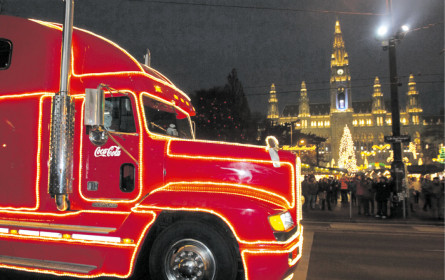 Coke-Weihnachtstruck tourt