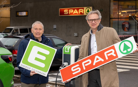 Energie Steiermark und Spar errichten 88 neue E-Ladestationen