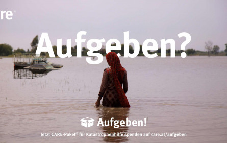 Neue Werbekampagne: Nicht die Hoffnung, sondern ein Care-Paket aufgeben