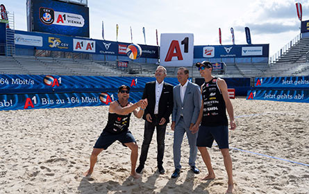 A1 ist Hauptsponsor der A1 CEV Beachvolleyball Europameisterschaft 2023
