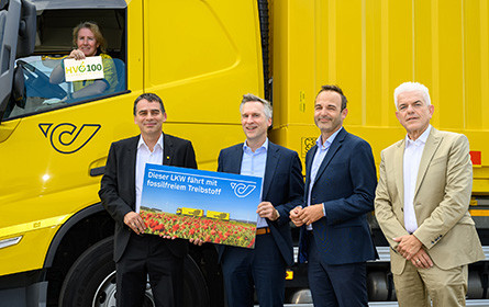 Österreichische Post betreibt erste LKW mit fossilfreiem Treibstoff