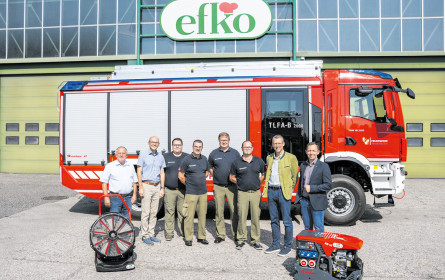 efko hilft der Feuerwehr